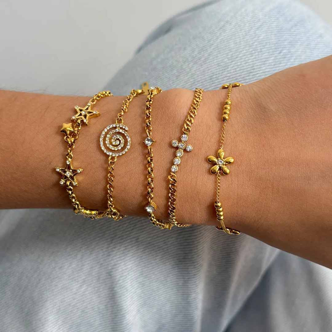 Glow Diamond Cross Bracelet