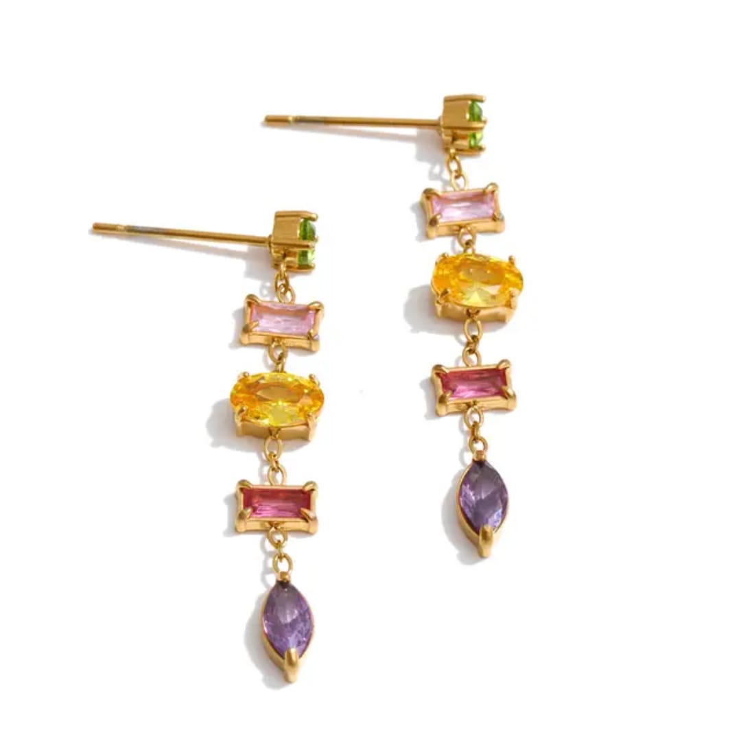 Vella Multicolour Long Earrings✨