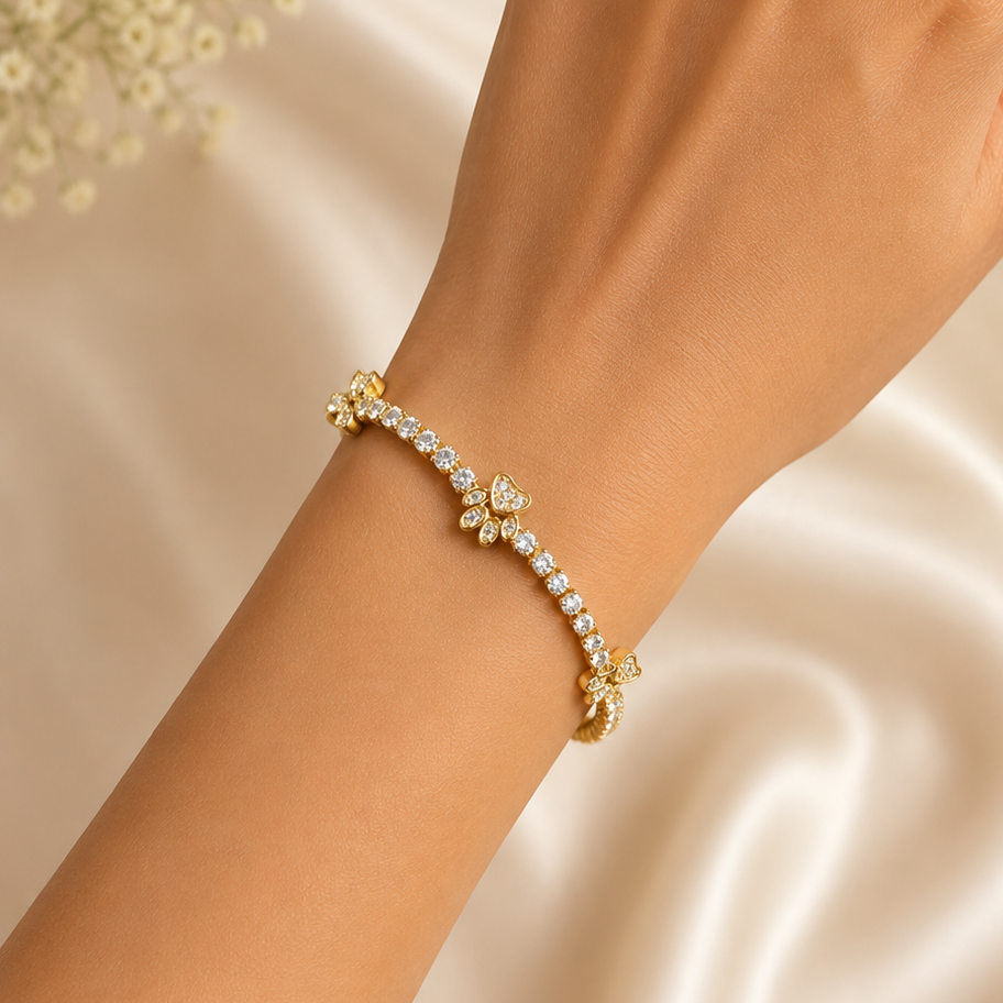 Bunny Paw Tennis Bracelet
