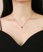Mini Ema Emerald Necklace