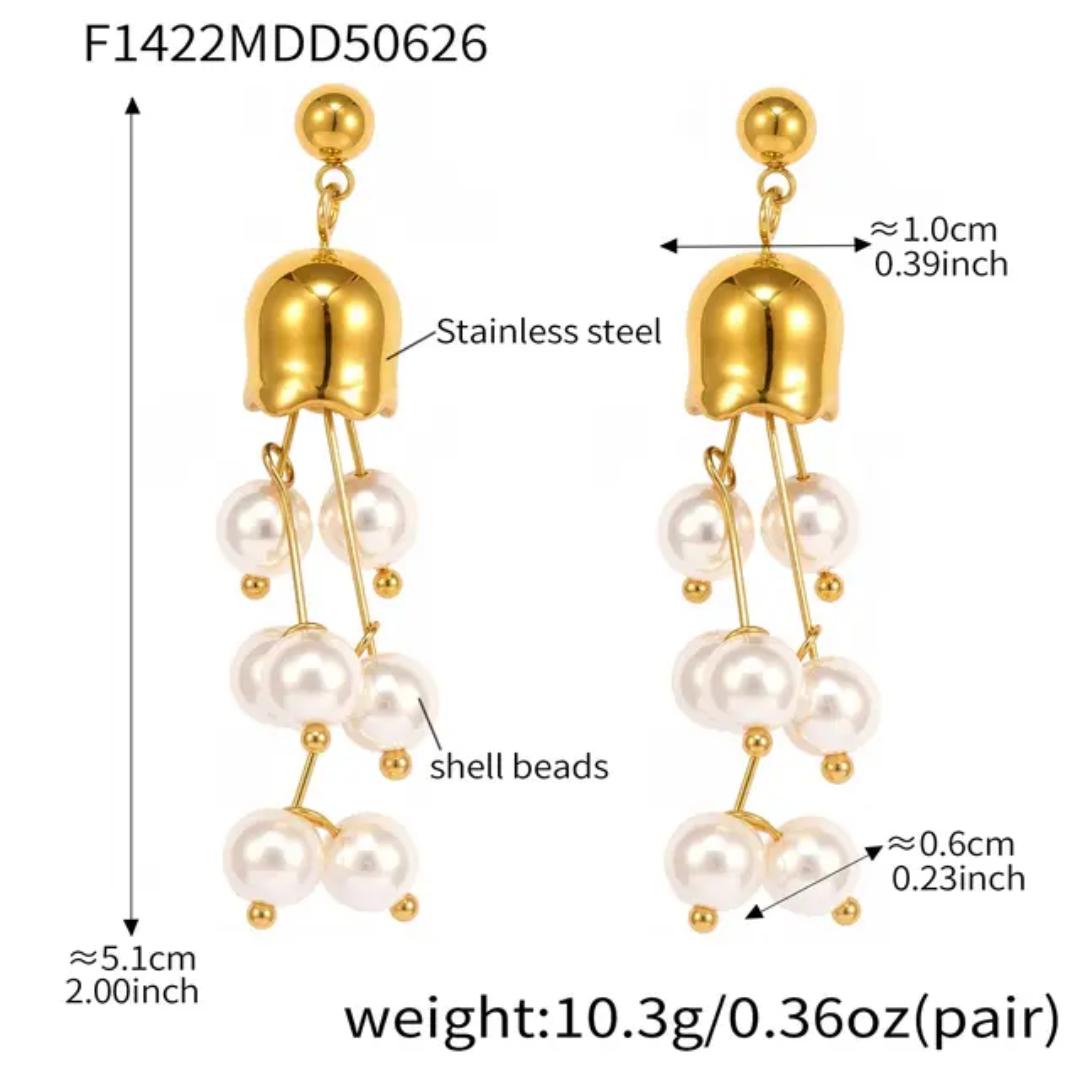 Growing  Pearl Jhumar Earrings