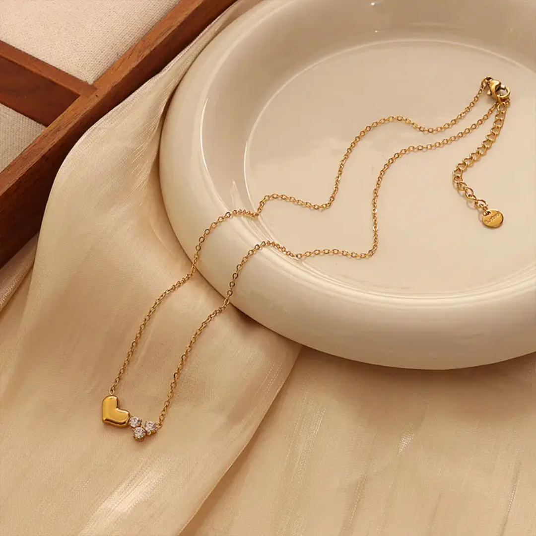 Segue Double Heart Diamond Necklace