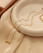 Segue Double Heart Diamond Necklace