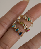 Honey Glow Multicolour Gold Ring