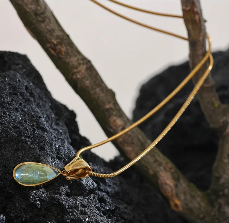 Magical Blue Stone Necklace