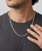 Bare Chunky Silver Linked Chain