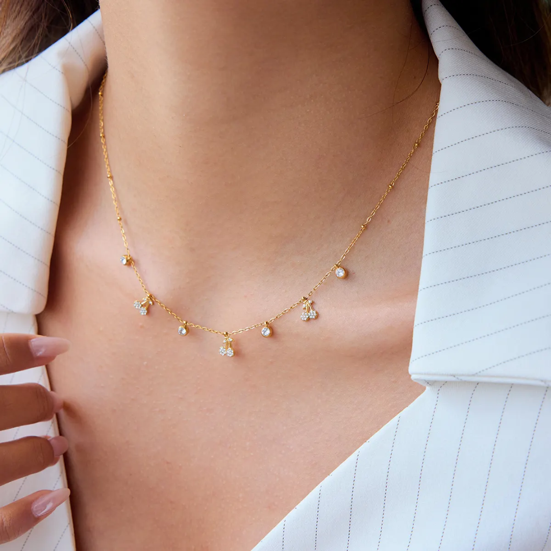 Kemio Cherry Gold Charm Necklace