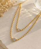 Shion Beaded Diamond Necklace