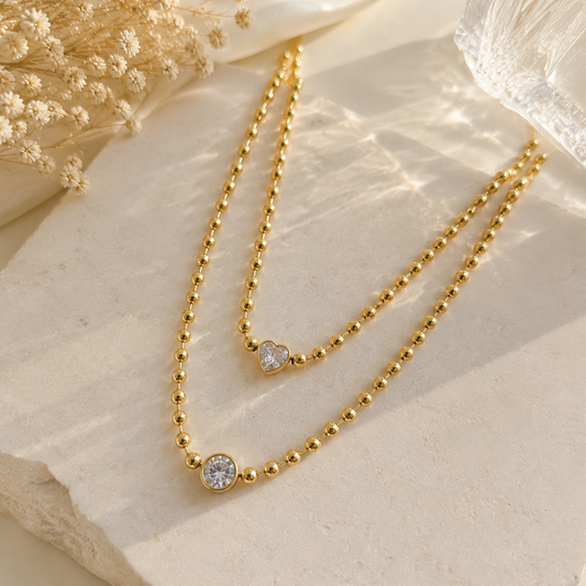 Shion Beaded Diamond Necklace