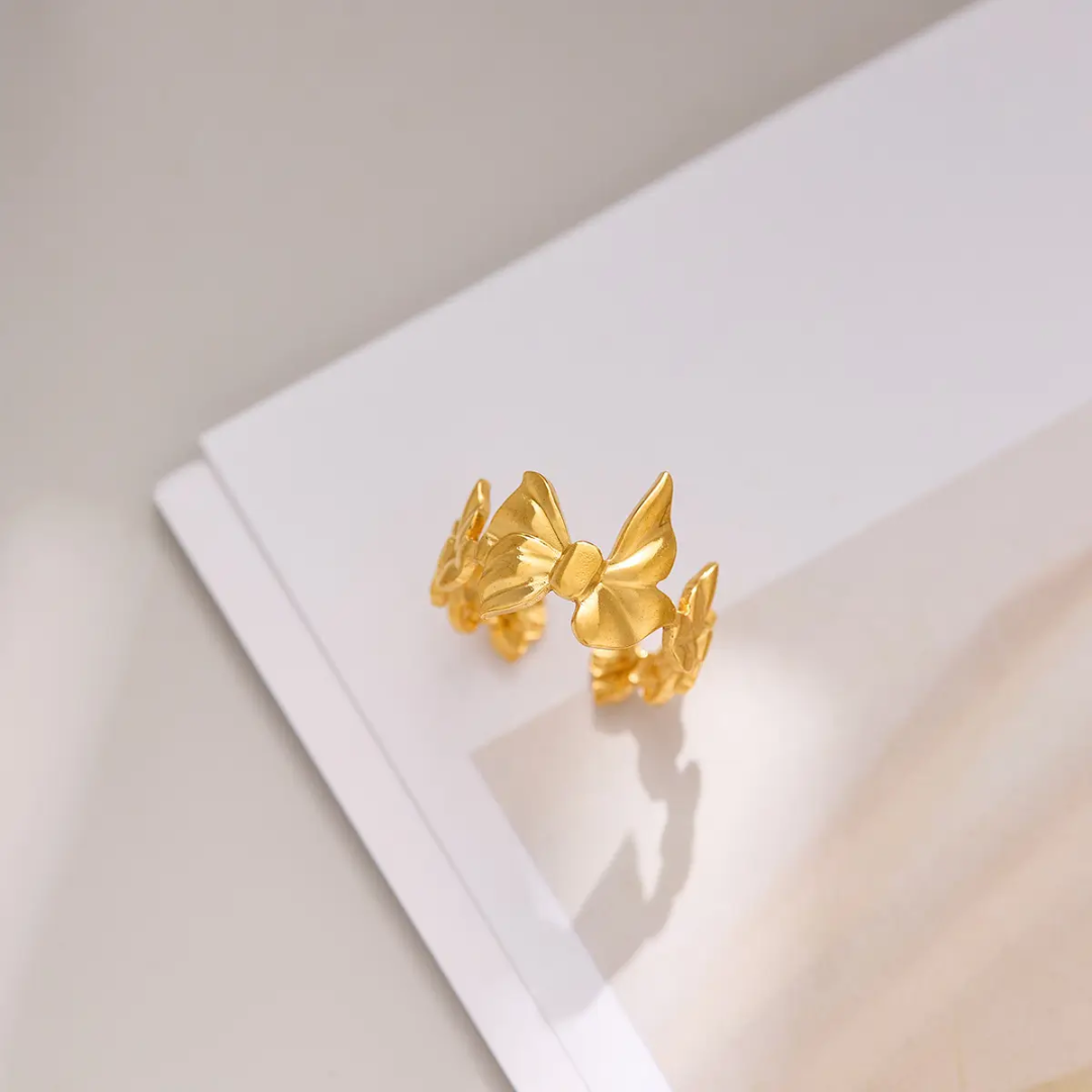 Bow Gold Ring