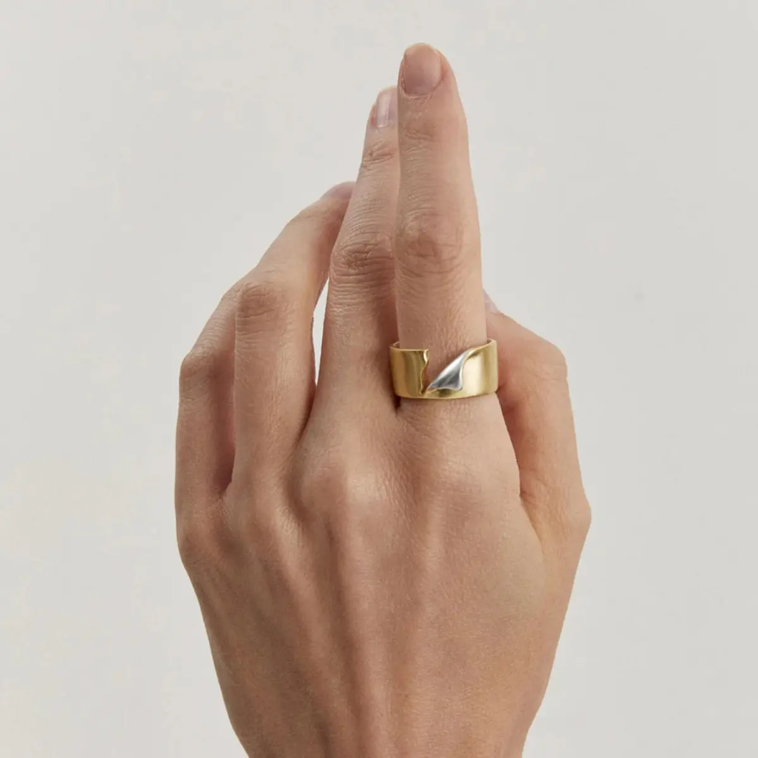 Piasi Statement Gold Ring