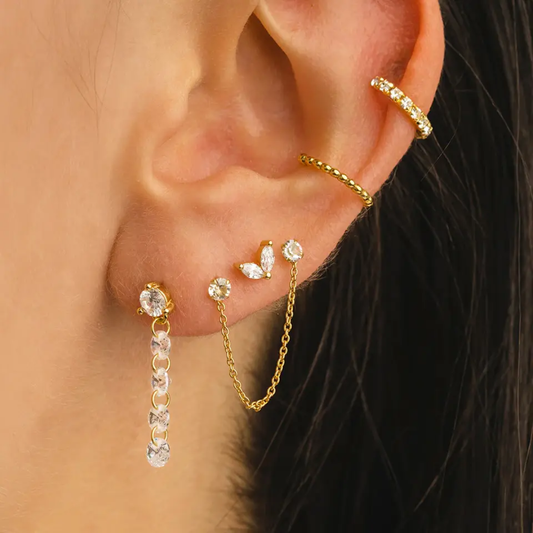Piercing Minimal Gold Studs✨