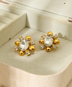 Risali Statement Gold Earrings