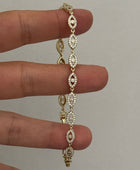 Eternity Evil Eye Tennis Bracelet