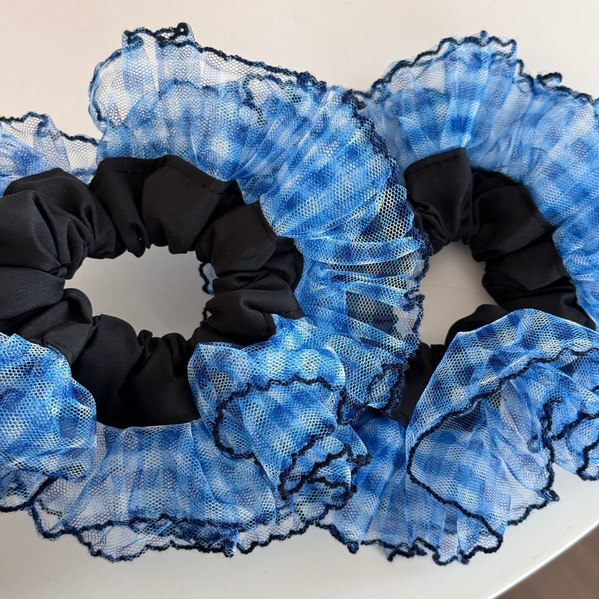 Blossom Black Scrunchies