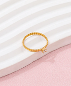 Anasa Minimal Solitaire Ring