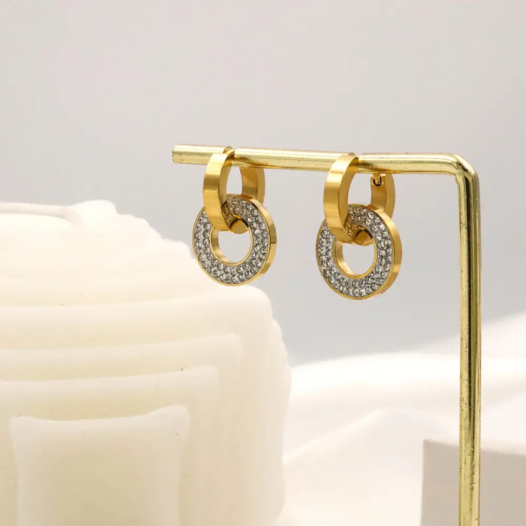 Revi Dual Hanging Earrings