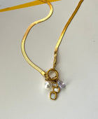 Ravioli Front Lock Charm Necklace