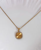 Dauve Square Diamond Necklace